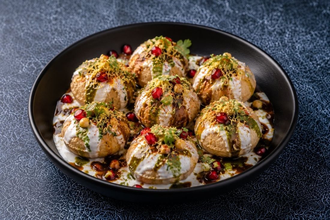 Chaat counter at Mahek Indian Restaurant, Sugar Land